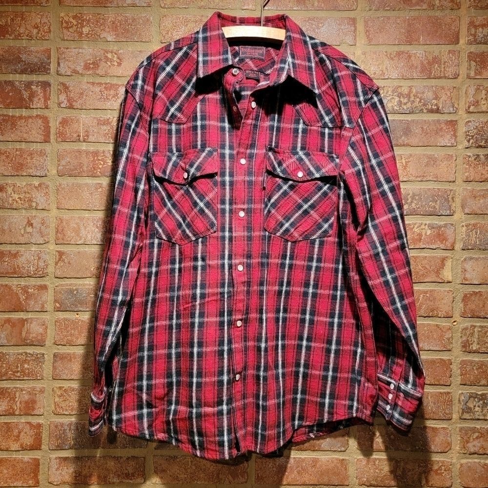 Five Brother Flannel shirt red heavy size large